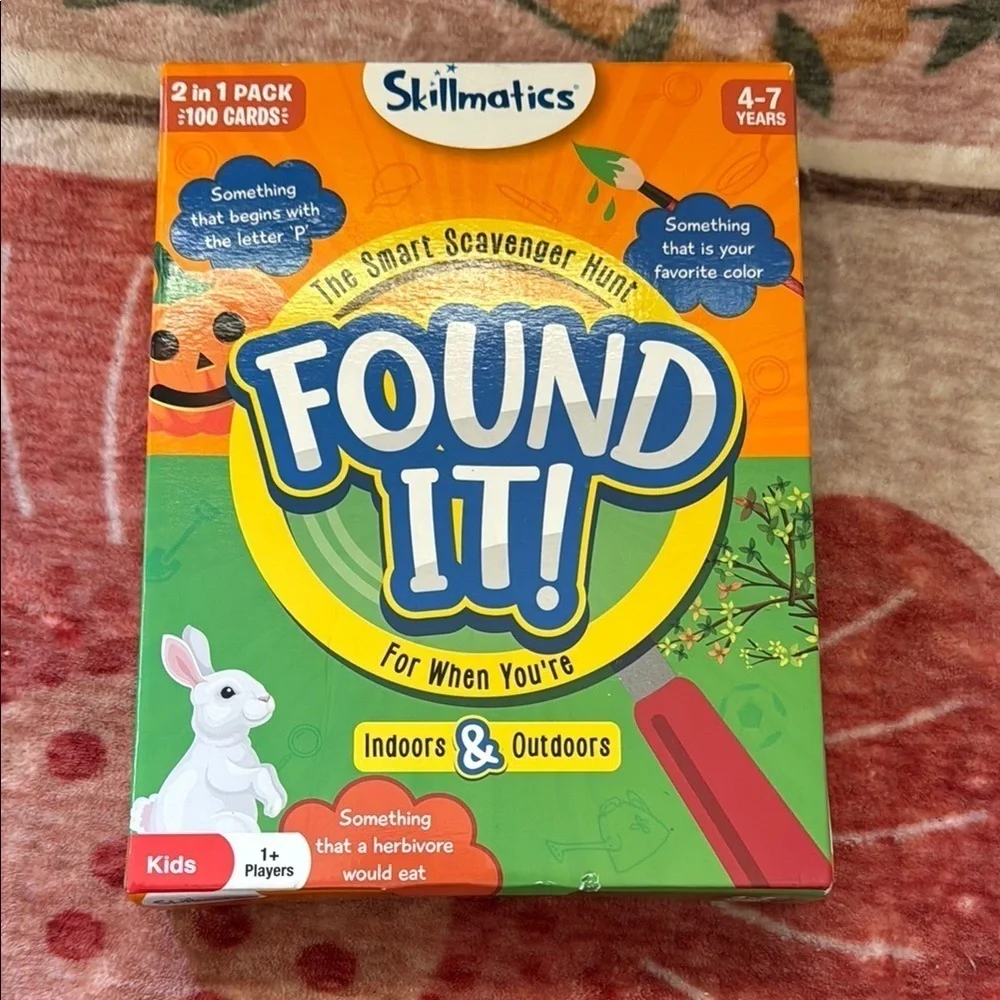 Skillmatics Found It Scavenger Hunt Two Decks 100 Cards Kids 4-7 Years